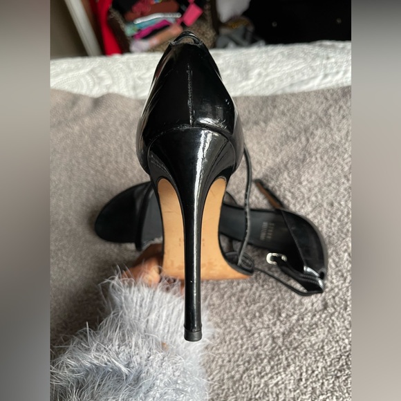Stuart Weitzman Nudist Sandals size 9.5 black patent - Picture 3 of 5